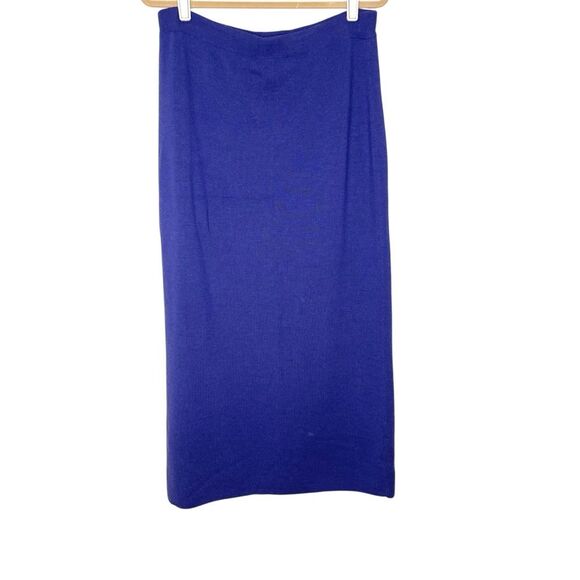 Eileen Fisher Merino Wool Skirt Sweater Knit Italian Yarn Purple Size Large - Picture 1 of 6